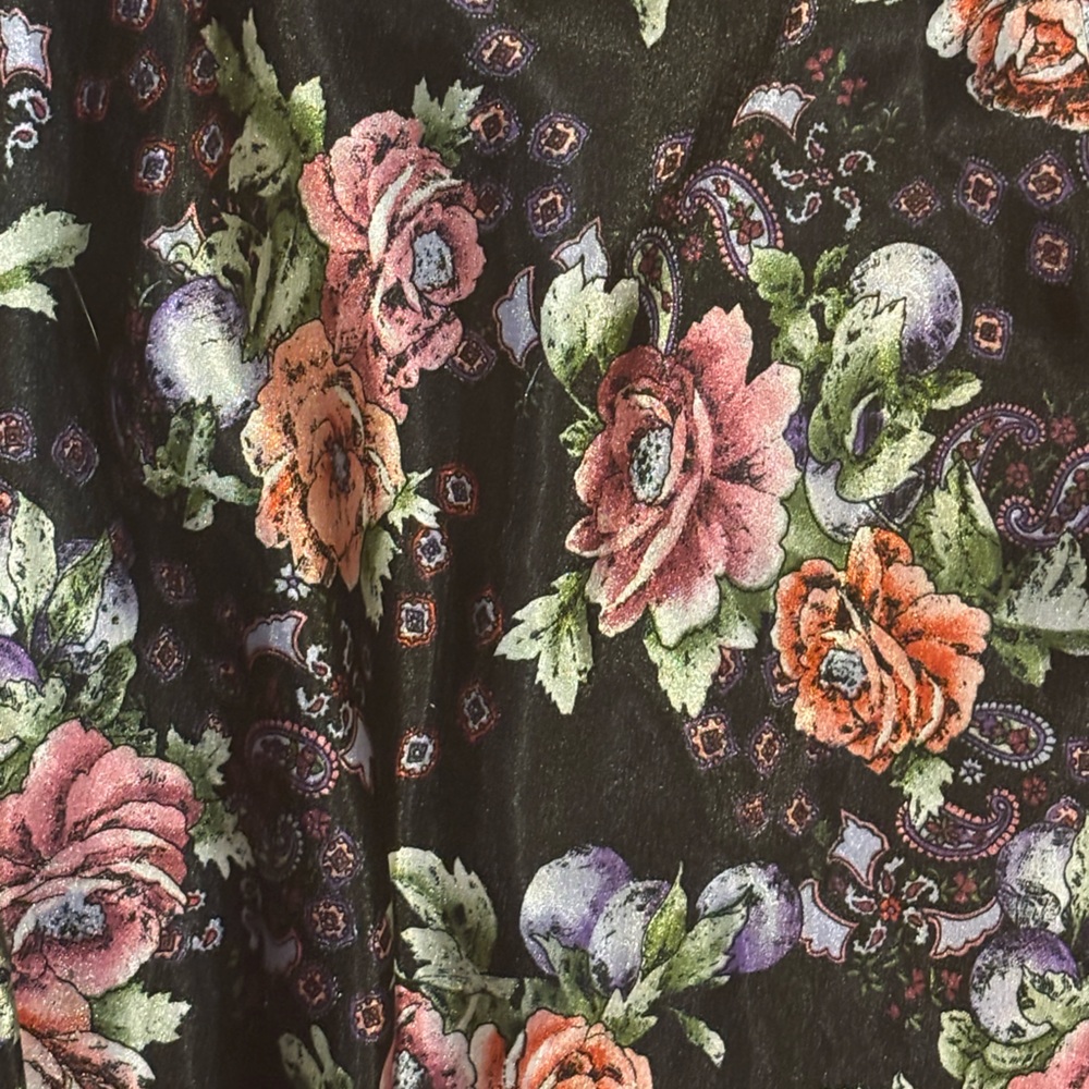 Vintage whimsigoth Victorias Secret satin floral slip dress Gold Label Medium - Picture 9 of 16